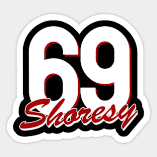 shoresy 69 retro Sticker